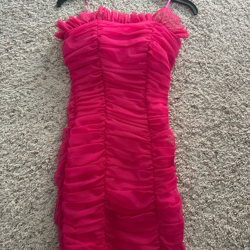 Pink Ruffled Dress